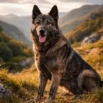 Castro Laboreiro-i pásztorkutya egy gyönyörű tájban