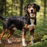 Erdélyi kopó, büszke és hűséges vadászkutya a természetben.