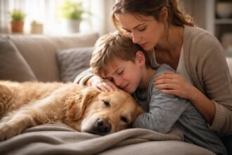 Amikor meghal a család kutyája, a szülők sokszor nem tudják, hogyan mondják el a gyereknek úgy, hogy az ne törje össze teljesen. A cikk segít abban, hogyan beszéljünk őszintén, mégis megnyugtatóan, és hogyan támogassuk a gyereket a gyász első, legnehezebb napjaiban.