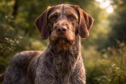 Szlovák drótszőrű vizsla külső megjelenése természetben