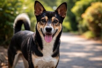 Boldog tajvani kutya a természetes környezetben