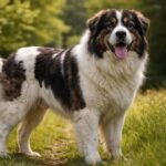 Tornjak, egy hűséges balkáni pásztorkutya a természetben.