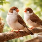 Bengáli pinty madarak a fán, nyugodt környezetben