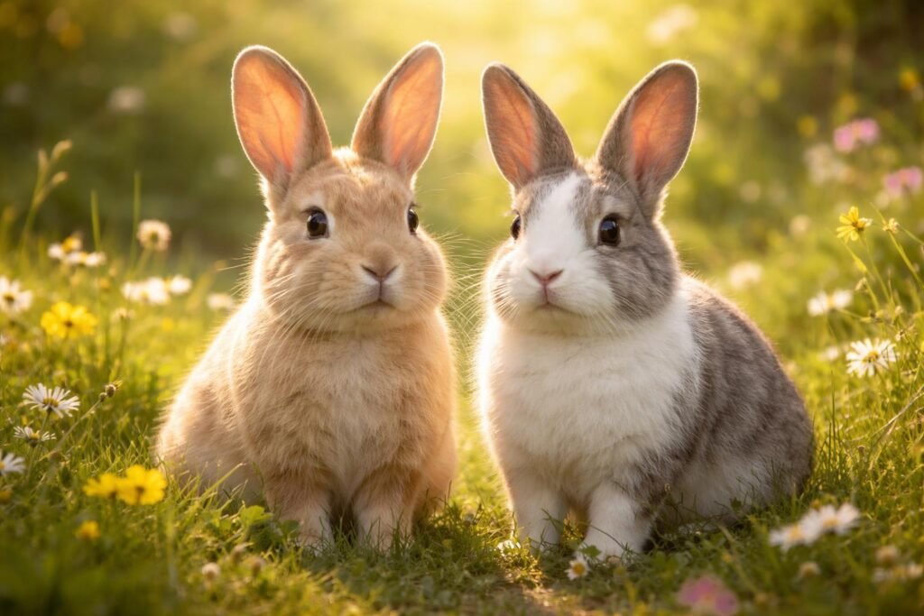 Házi nyúl nőstény és bak ivarérettségi jelei