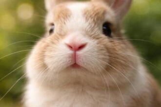 Nyúl orra rezeg a kíváncsiság és érzékelés miatt