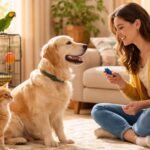 Klikker tréning macskának játékosan, jutalom, koncentrált állat