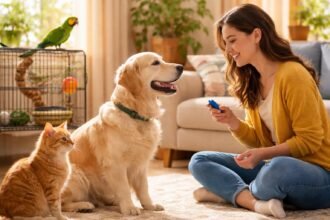 Klikker tréning macskának játékosan, jutalom, koncentrált állat