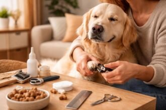 Kutyaköröm vágása és fültisztítás stresszmentesen tanítva