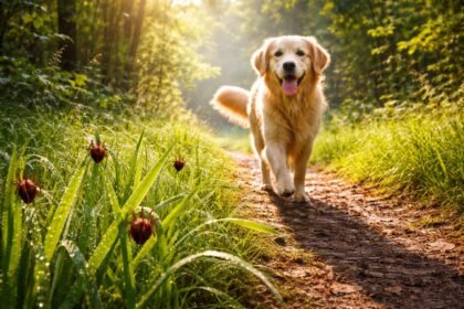 Nyári séta közben kullancsok veszélye kutyánál a természetben